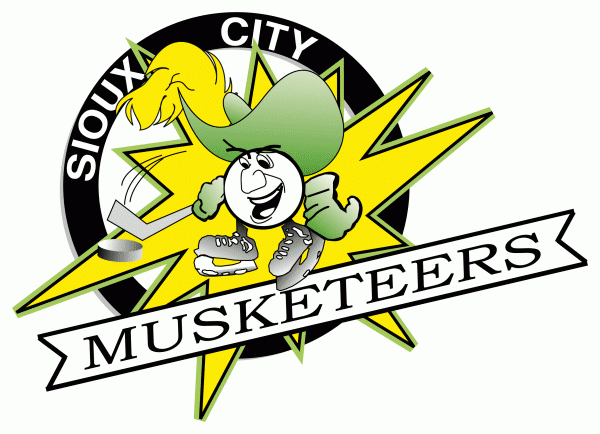 sioux city musketeers 1997-2000 primary logo iron on transfers for T-shirts